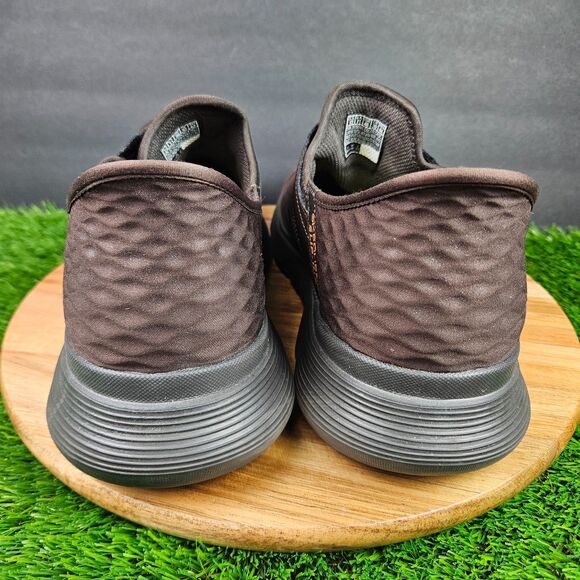 Skechers Garza Gervin Shoes Mens 12 Brown Slip-Ins Sneakers Leather SN 205046 main image 6